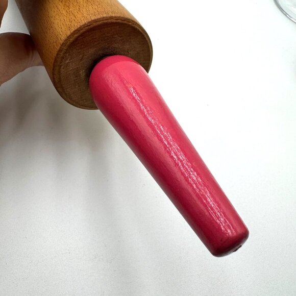 Vintage Foster Worlds Fair Brand Wooden Rolling Pin comes with original packagin - Picture 6 of 10